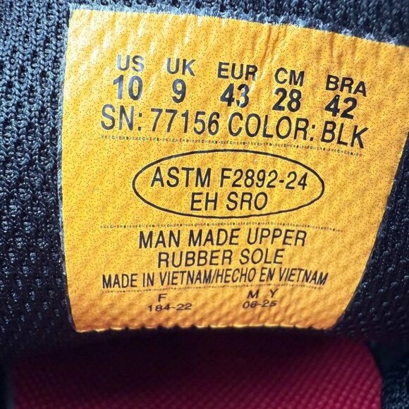 NEW Skechers Men's Slip Resistant Memory Foam Lace Up Work Shoes 77156 Black - Picture 7 of 12